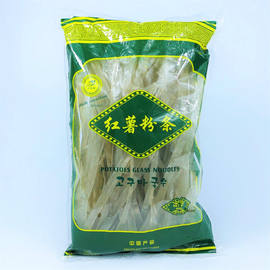 White Swallow Brand Potato Glass Noodles (Thick), 400g