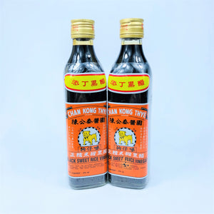 Chan Kong Thye Black Sweet Rice Vinegar (Single, a.k.a Dan), 375ml